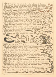Europe. A Prophecy, Plate 16, Ethinthus Queen of Waters (Bentley 17)